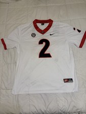 Richard Lee LeCounte III Georgia bulldogs XXL White Jersey Stitched TORN & STAIN