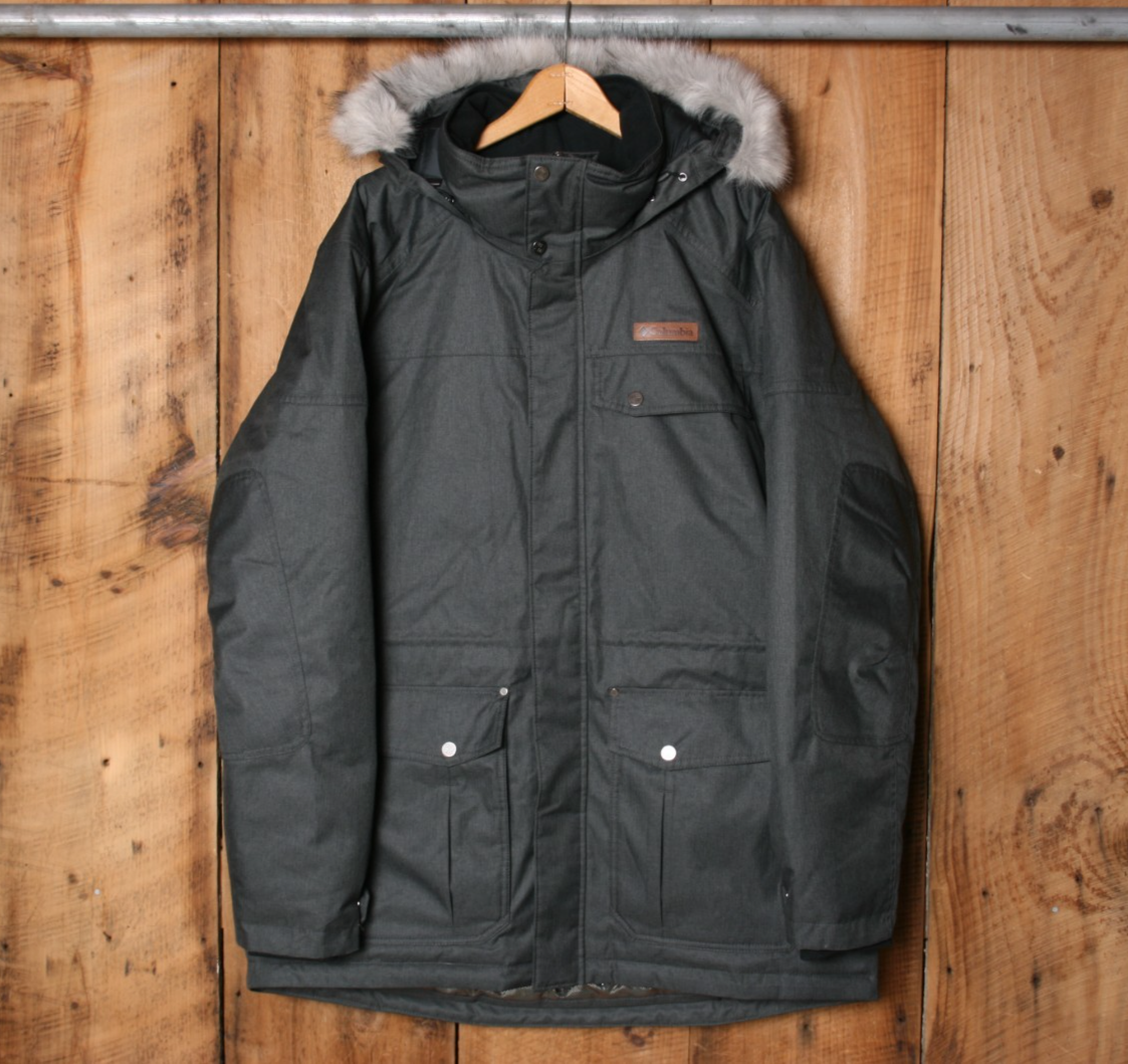 COLUMBIA Omni-Heat 'Bonneville' Gray Down Insulated Winter Jacket