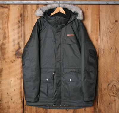 COLUMBIA Omni-Heat 'Bonneville' Gray Down Insulated Winter Jacket
