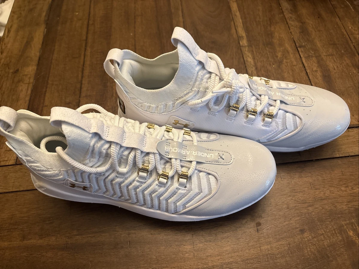 Under armour White 14 US Baseball & Softball Shoes & Cleats  display picture 2