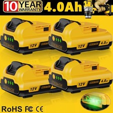 Pack For DEWALT DCB120 12V 12Volt MAX 4.0Ah Lithium-Ion Battery DCB127-2 Replace