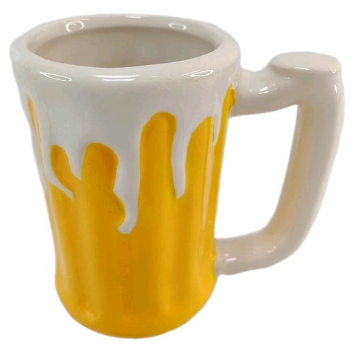 Zak Designs Ceramic Novelty Mug Foamy Beer Stein Cup Man Cave Barware Drinking - Picture 1 of 12