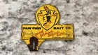 Vintage Paw Paw Bait Co Porcelain Sign Topper. Good Fishing Begins Here MICHIGAN