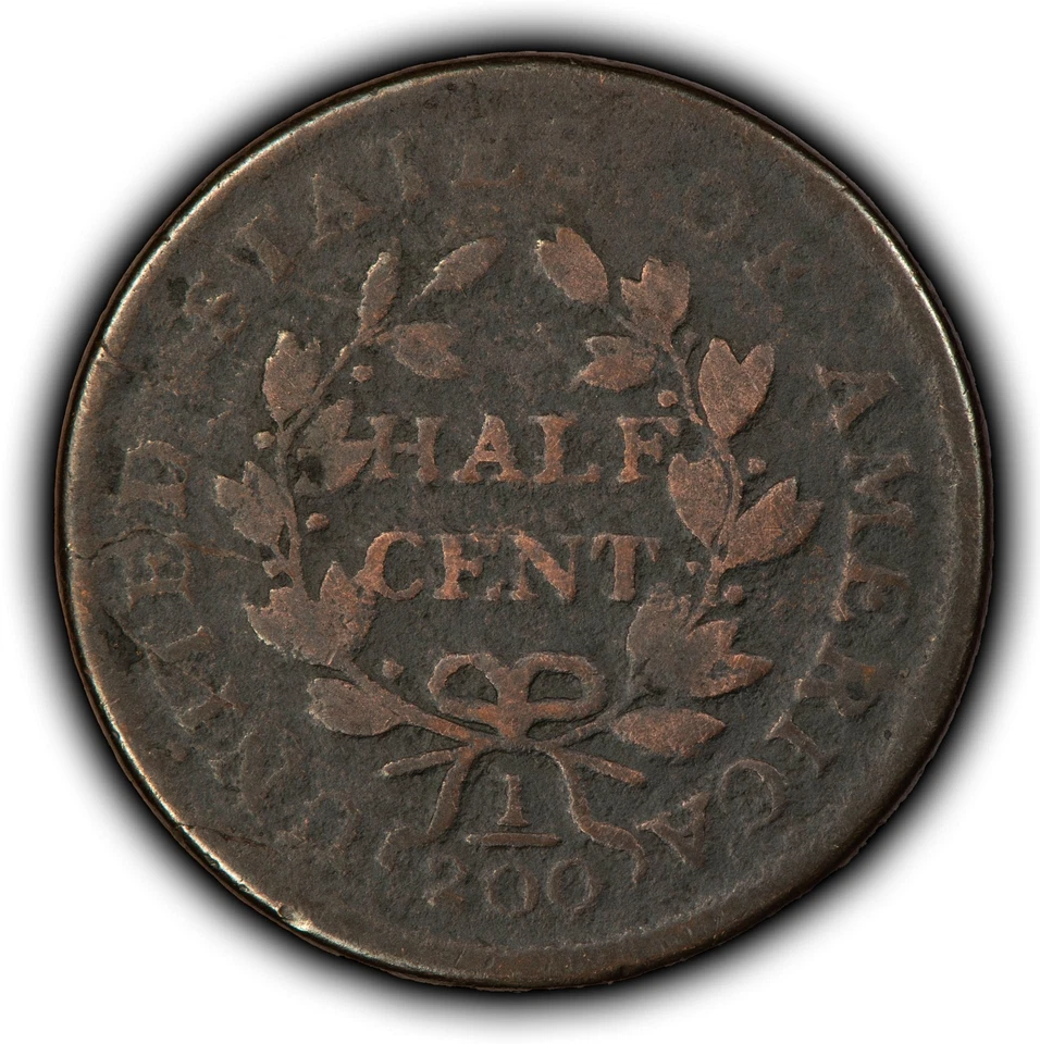 1804 1/2c Draped Bust Half Cent - Mint Error Cud - VG - SKU-Z6387 - Image 2 of 4