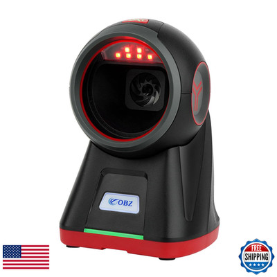 Obz 2D Handsfree Barcode Scanneromnidirectional Qr Code Readerwired Usb