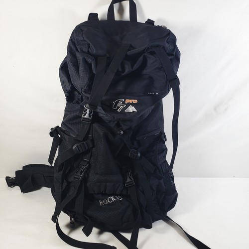F7 Pro ROCK 85L Large Capacity Hiking Backpack Black Camping Trekking Travel Bag