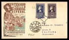 Mayfairstamps Spain FDC 1950 Queen Stamp Stamp Centenary Expo First Day Cover aa