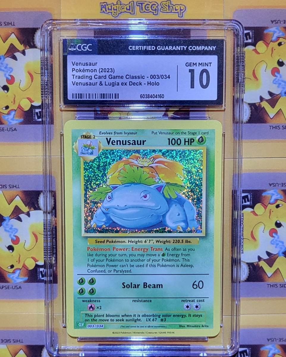 Pokemon Venusaur 003/034 Holo Rare CLV Trading Card Game Classic