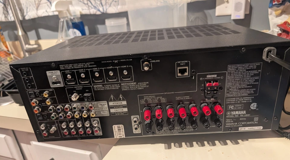 YAMAHA RX-V681 7.2-Channel Network A/V Receiver w/ Bluetooth + Wi-Fi - Image 2 of 4