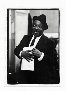 Count Basie 1960  W/Score Jazz Photo Vintage Herb Snitzer Stamped Silver Gelatin