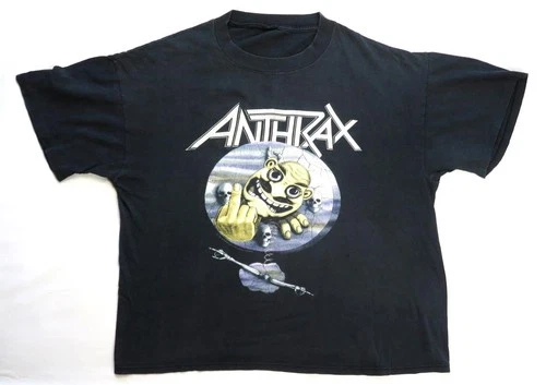 Anthrax Vintage T Shirt Persistence Of Time Tour Not Ma 1990s vintage concert t-shirt, vintage, single stitch, B+ condition