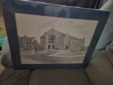 #33/500 Pen & Ink Print of St. Ursula Church by Martin Barry
