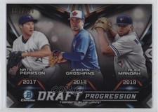 2019 Bowman Draft Chrome Progression Refractor Nate Pearson Jordan Groshans 11pj