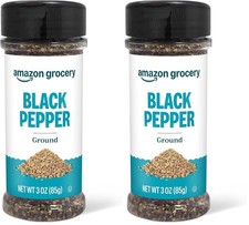 Amazon Grocery, Ground Black Pepper, 3 Oz Previously Happy Belly, Packaging May