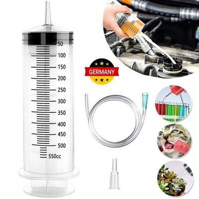 500ml Dosierspritze mit 100cm Schlauch Liquidspritzen Kapazität Einlaufpumpöl DE