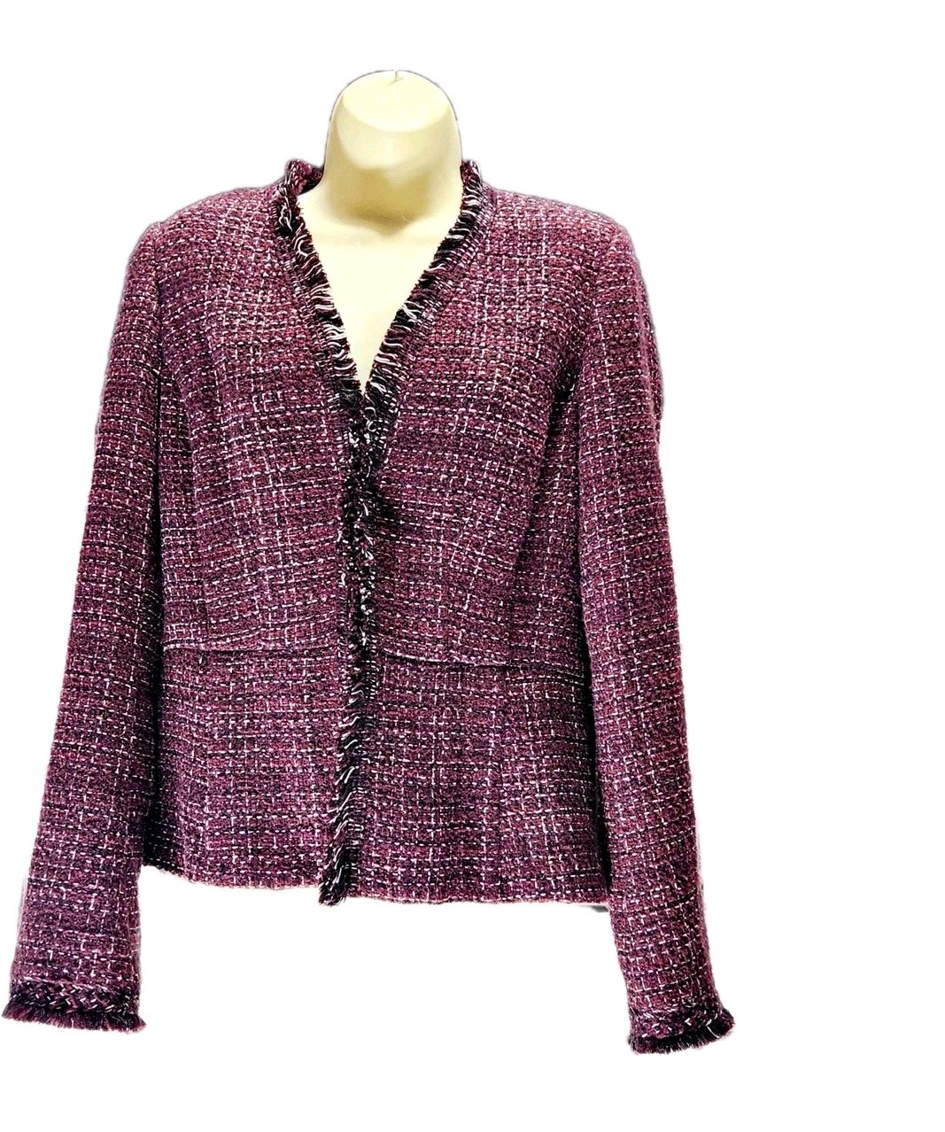 ALTRA Giacca tweed White Ho Black Market WHBM taglia 8 multicolore ottime condizioni