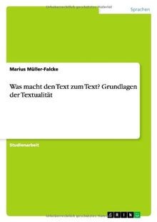 Was macht den Text zum Text? Grundlagen der Textual... | Buch | Zustand sehr gut