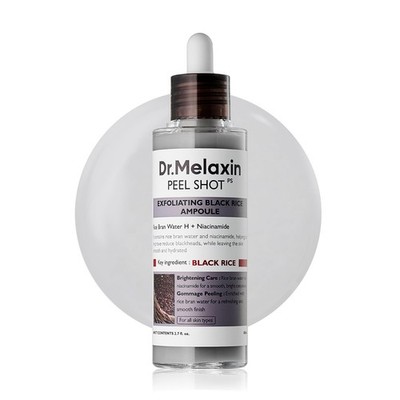 Dr.Melaxin Peel Shot Glow Black Rice Peeling Ampoule   Daily Chemical Exfoliant