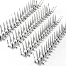 Bird Spikes, 1.5M Stainless Steel Bird Deterrent Spikes for Outside, Pigeon