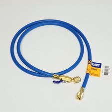 Yellow Jacket 29260 PLUS II 1/4" Blue Charging Hose 60" w Compact Ball Valve End