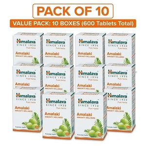 Amla Amalaki Himalaya 10 boîte 600 Comprimés OFFICIAL USA HEALTHS pour homme