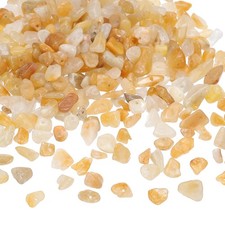 350Pcs Chip Stone Beads Crystals Gemstone for DIY Yellow