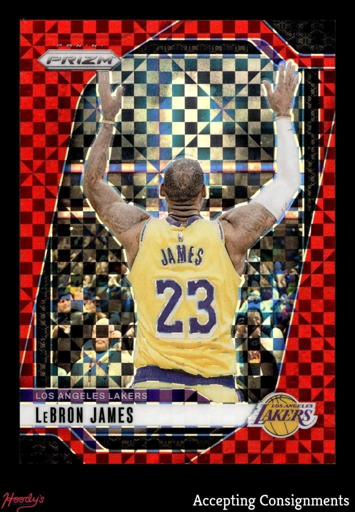 2024-25 Panini Prizm Prizms Red Power #130 LeBron James 07/75 LAKERS