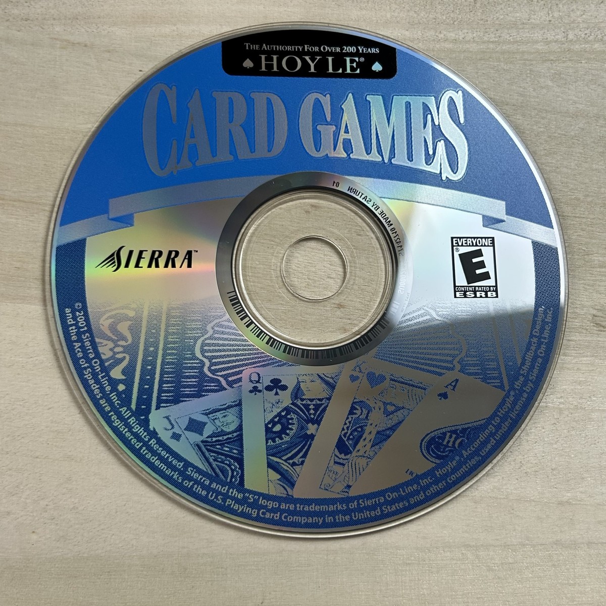 Hoyle Card Games PC CD-ROM 2001 Sierra Entertainment ESRB Everyone