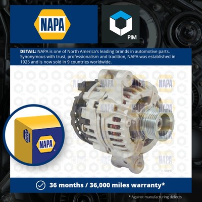 Alternator fits MG MGZR 105 1.4 01 to 05 14K4F NAPA GNU2630 GNU2632 YLE102420