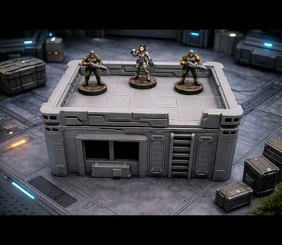 Sci-Fi Terrain Neo City Building 1 -32mm Scale -Wargaming Terrain -Cyberpunk