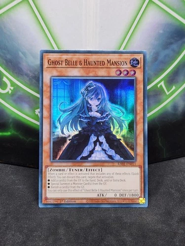 Yugioh Ghost Belle & Haunted Mansion RA01-EN011 Super Rare 1st Edition NM