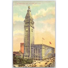 Postcard Metropolitan Life Building New York City Architecture