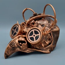 Mechanical Plague Doctor with Long Nose Mask - Steam Punk