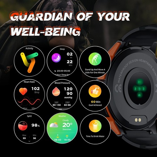 WAVEFUN AMOLED Smart Watch 1.43'' 466*466 Rugged Smartwatch 10M Waterproof - 第 4/10 張圖片