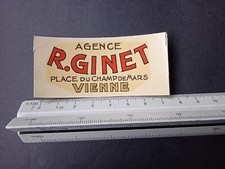 décalcomanie transfert à l' eau vintage vélo moto 