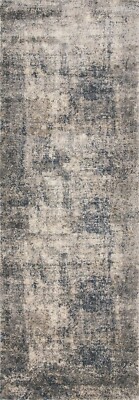 Loloi II Teagan Collection TEA-05 Denim/Slate 2'-8'' x 13', .25'' Thick, Runner Ru
