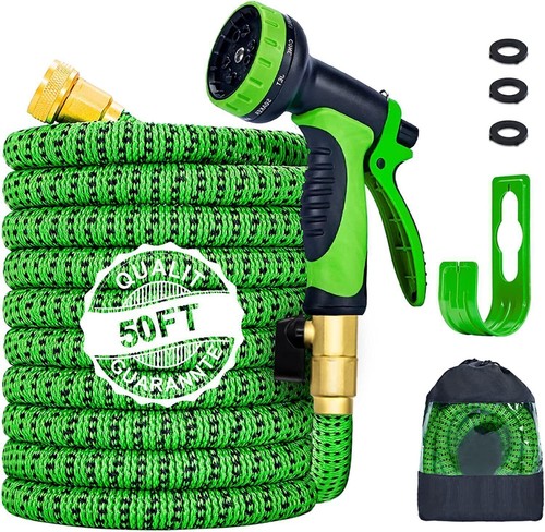 100FT Stronger Deluxe Heavy Duty Expandable Flexible Garden Water Hose W/ Nozzle - Picture 4 of 20