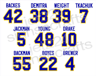St Louis Blues STICKER DECAL 00s - Tkachuk Boyes Backes Demitra Weight Jackman +