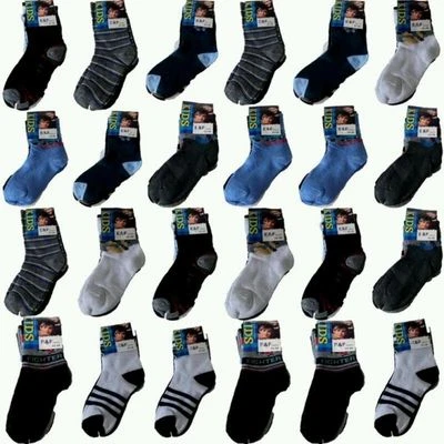 ANGEBOT 12 PAAR KINDER Jungen SOCKEN Strümpfe VERSCH. MOTIVE Größen Baumwolle *