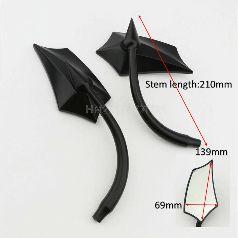 Espejos retrovisores laterales para motocicleta Harley-Davidson Street Glide Road King Dyna Softail Foto 2 de 4