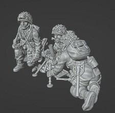 28mm WW2 US Airborne - M2 Mortar Team - Bolt Action