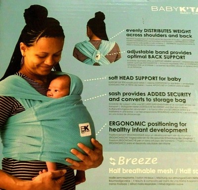 Baby K'Tan Breeze Baby Carrier, Charcoal, X-Small (760921367568)