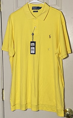POLO Ralph Lauren Pima Loft Touch Yellow Sunfish Size XL  NWT $85.