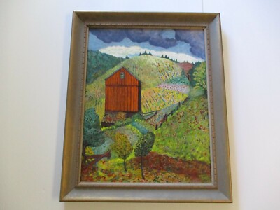 EDE ELSE PAINTING POINTILLIST POINTILLISM IMPRESSIONISM REGIONALISM LANDSCAPE
