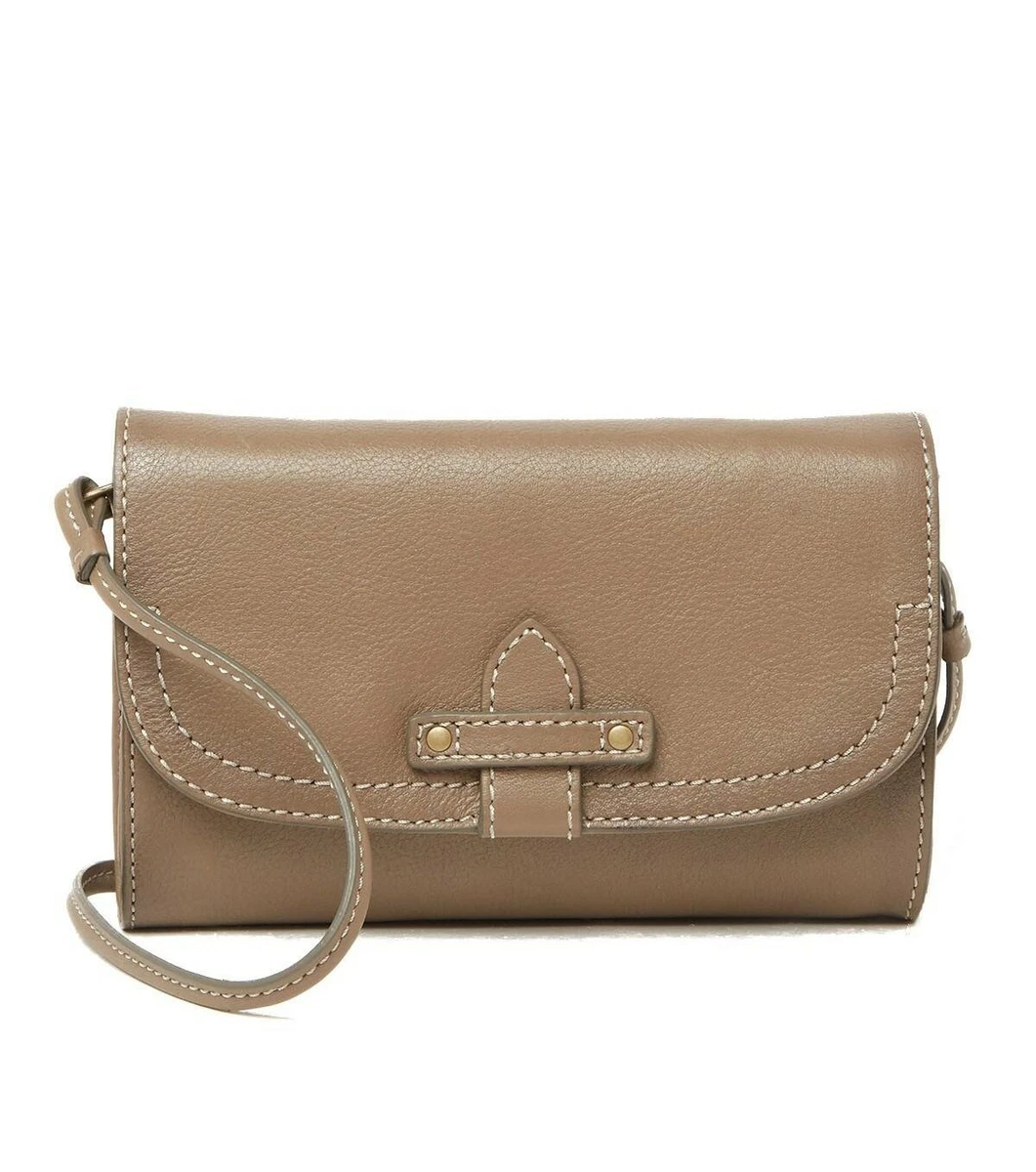 NEW Frye Olivia Leather Wallet Crossbody Western Chic Handbag Ice Gray  DB0056 | eBay