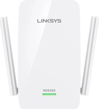 Linksys AC750 Boost Dual-Band Wi-Fi Gigabit Range Extender / Repeater -RE6300-