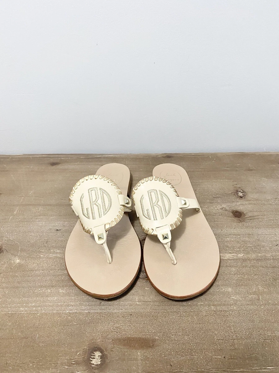 Jack rogers hotsell monogrammed sandals