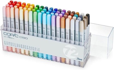Too Copic Ciao Start 72 Colors Anime Comic Manga Pen Set/ Japan