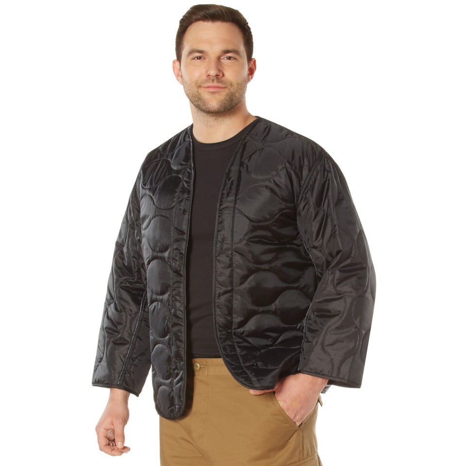 Rothco Insulated M-65 Padded Liner Button-In Military Field Jacket Army ...