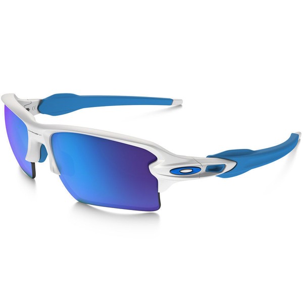 Oakley Flak Jacket 2.0 XL OO918802 White With Sapphire Iridium Lens eBay